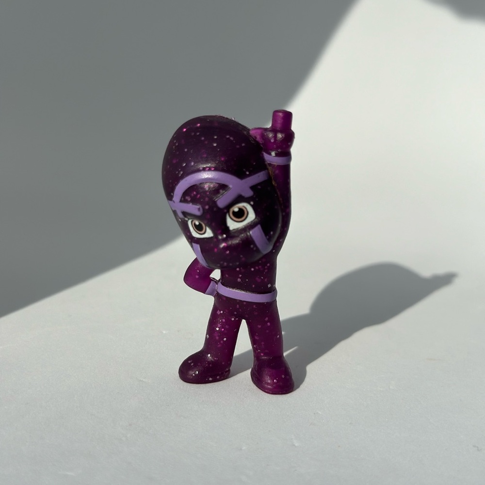 PJ Masks Stacking Super Hero Ninjalinos Figure HTF Purple Glitter Toy 2"